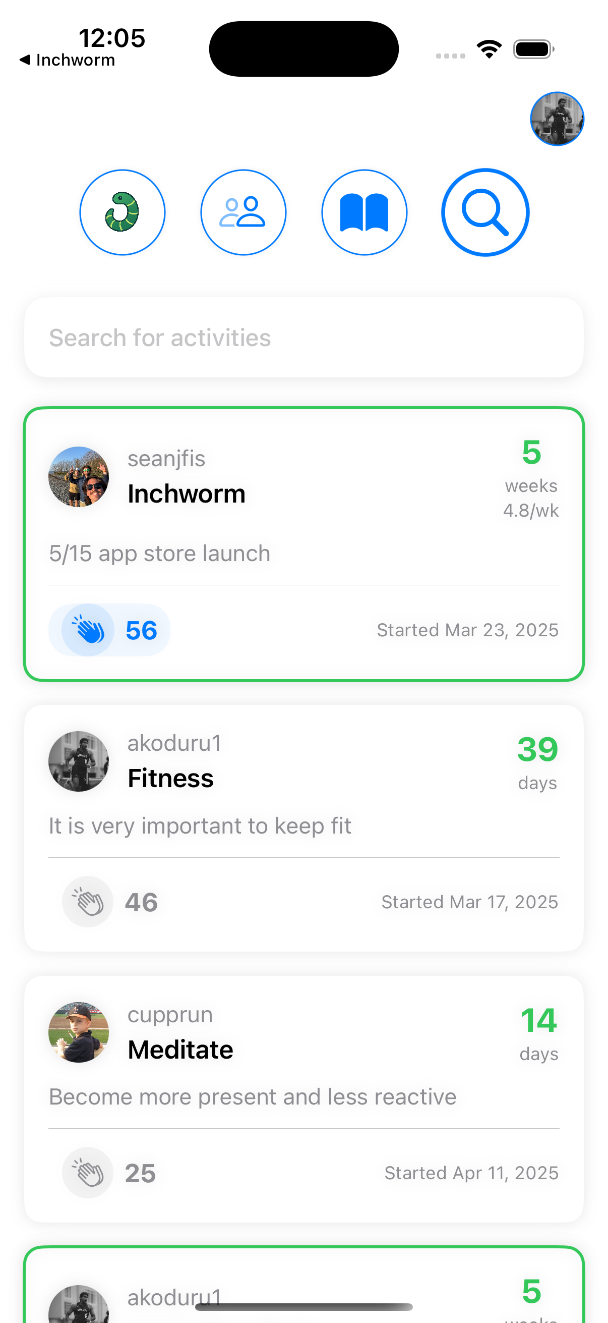 Screenshot of friend connection